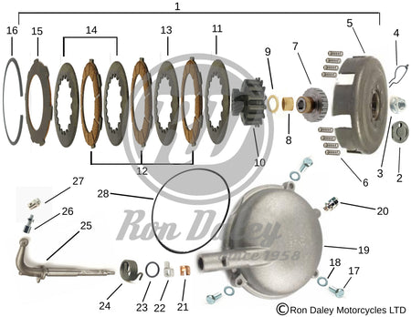 Vespa PX/T5 Cosa Clutch Assembly