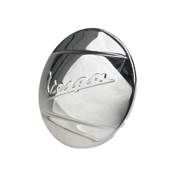 Piaggio Vespa Transmission Chrome Cover Cap 'Vespa Emblem' GTS, LX, GT, GTV, ET4