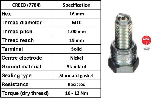 NGK Spark Plug CR8EB