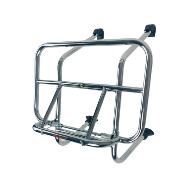 Cuppini Vespa Chrome Front Rack PX, T5, V50, PV125, ET3, Vespa Rally, Sprint, TS, GT, GTR, Vespa Lambretta LI, LIS, SX, TV, DL, GP -