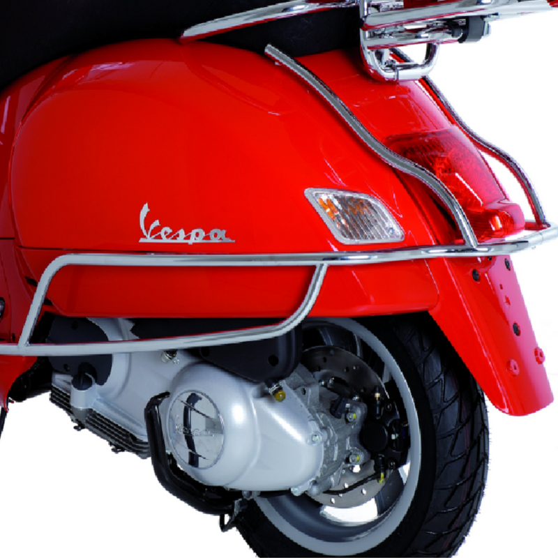 Piaggio Vespa GTS/GTV Rear Crash Bars Chrome