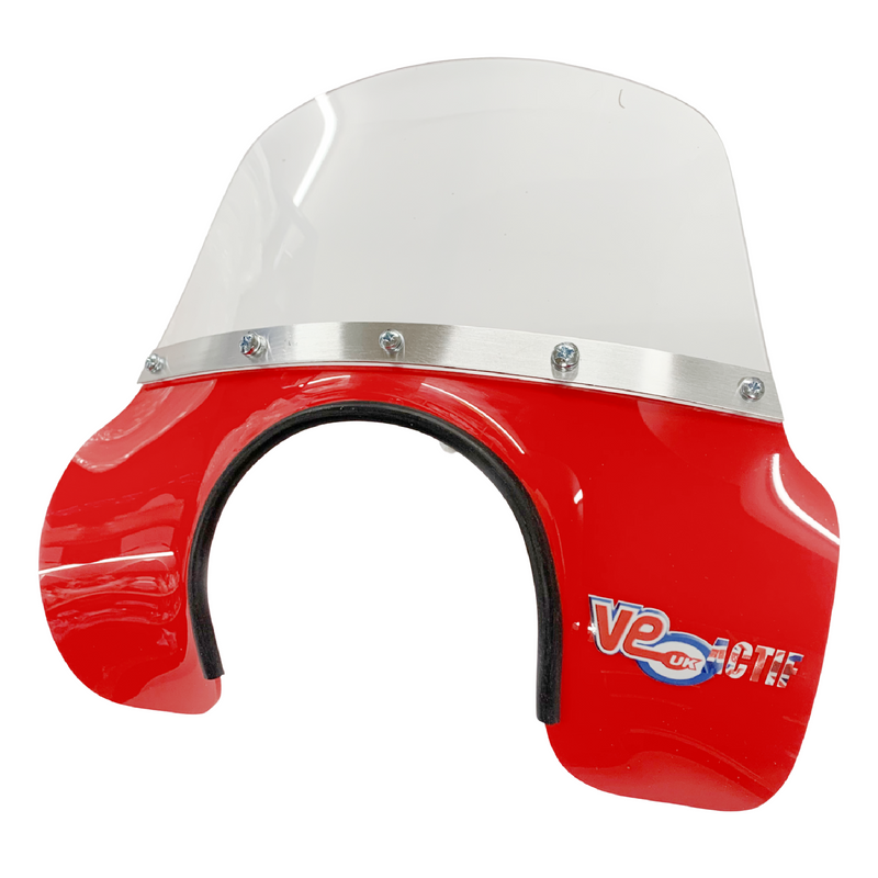 VE ACTIF Vespa Mod Flyscreen PX, T5, LML - Red